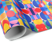 Abstract Bauhaus Pattern Art Wrapping Paper Cadeaupapier (Rol Hoek)