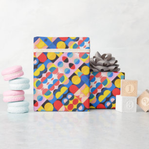 Abstract Bauhaus Pattern Art Wrapping Paper Cadeaupapier