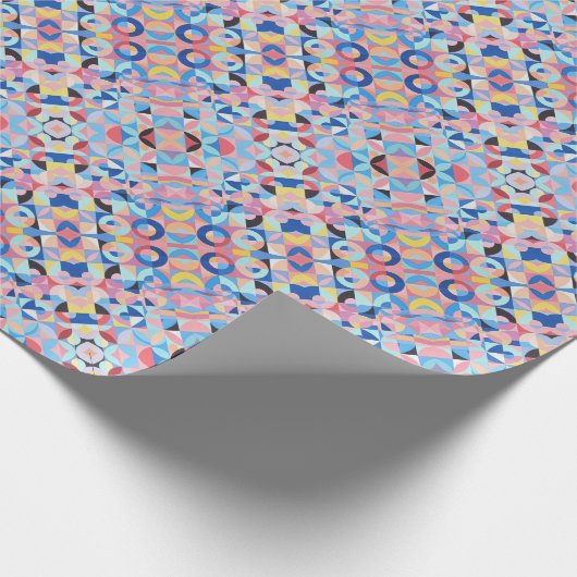 Abstract Bauhaus Pattern Art Wrapping Paper Cadeaupapier (Hoek)