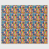 Abstract Bauhaus Pattern Art Wrapping Paper Cadeaupapier (Vlak)