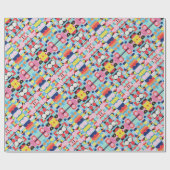 Abstract Bauhaus Pattern Art Wrapping Paper Cadeaupapier (Vlak)