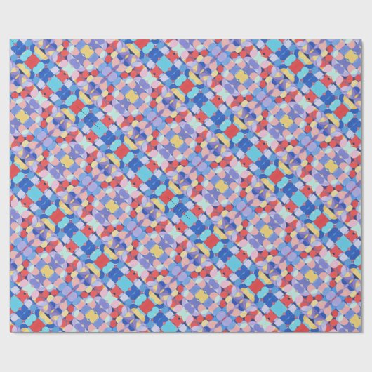 Abstract Bauhaus Pattern Art Wrapping Paper Cadeaupapier (Vlak)