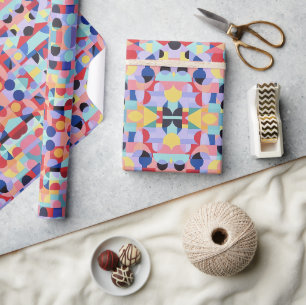 Abstract Bauhaus Pattern Art Wrapping Paper Cadeaupapier