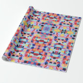 Abstract Bauhaus Pattern Art Wrapping Paper Cadeaupapier (Uitgerold)