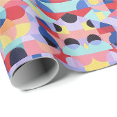 Abstract Bauhaus Pattern Art Wrapping Paper Cadeaupapier (Rol Hoek)