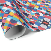 Abstract Bauhaus Pattern Art Wrapping Paper Cadeaupapier (Rol Hoek)