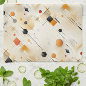 Abstract Bauhaus Theedoek (Gevouwen)