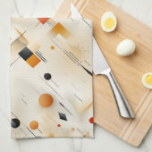 Abstract Bauhaus Theedoek (Quarter Fold)