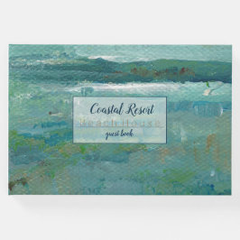 Abstract beach Art Vacking Rental Guest Book Gastenboek