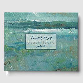Abstract beach Art Vacking Rental Guest Book Gastenboek