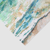 Abstract Beach Coastal Shoreline Artwork Tissuepapier (Detail)