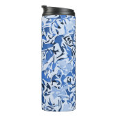 Abstract Beach Geïnspireerd THERMALE TUMBLER Thermosbeker (Geroteerd rechts)