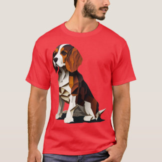 Abstract Beagle hondenontwerp T-shirt