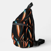 Abstract Beams Navy & Copper Sling Bag (Rechterhoek)