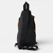 Abstract Beams Navy & Copper Sling Bag (Achterkant)