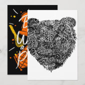 Abstract Bear Aankondiging (Voorkant / Achterkant)