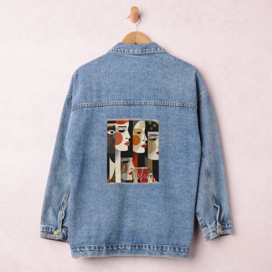 Abstract Beauty Palette Artistry Denim Jacket (Hangar)