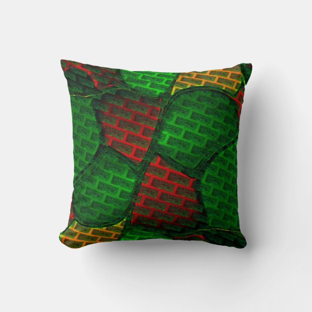 Abstract beeldmontage? kussen (Voorkant)