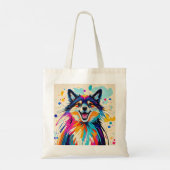 Abstract beer leuke leuke vrolijke dierenkunst tote bag (Achterkant)
