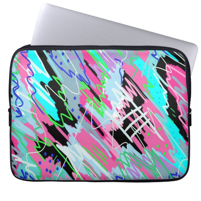 Abstract beginnen met Bloom Laptop Sleeve (Voorkant)