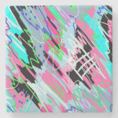 Abstract beginnen met Bloom Stenen Onderzetter (Voorkant)