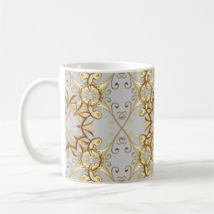 Abstract behangselpapier, decoratie van verpakking koffiemok
