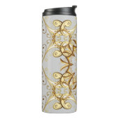 Abstract behangselpapier, decoratie van verpakking thermosbeker (Gedraaid links)