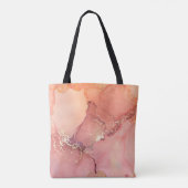 Abstract beige, bruine achtergrond, behang. Mengen Tote Bag (Achterkant)