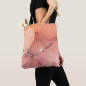 Abstract beige, bruine achtergrond, behang. Mengen Tote Bag (Dichtbij)