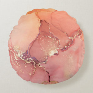 Abstract beige, bruine achtergrond, behang. Mixin Rond Kussen