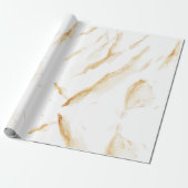 Abstract Beige en Cream Agaat Marmer Swirl Cadeaupapier (Uitgerold)