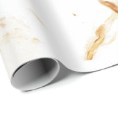 Abstract Beige en Cream Agaat Marmer Swirl Cadeaupapier (Rol Hoek)