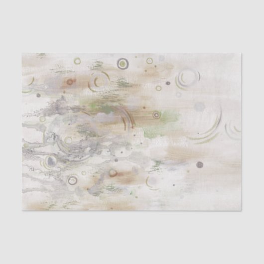 Abstract Beige Gray Decoupage Tissue Paper Tissuepapier (Voorkant)