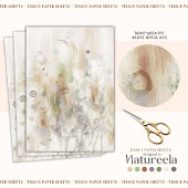 Abstract Beige Gray Decoupage Tissue Paper Tissuepapier