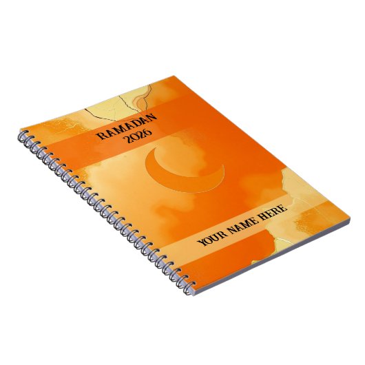 Abstract Beige Islamic Notitieboek (Rechterzijde)