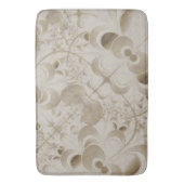 Abstract beige patroon badmat (Voorkant Verticaal)