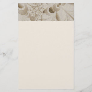 Abstract beige patroon briefpapier