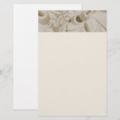 Abstract beige patroon briefpapier (Voorkant / Achterkant)