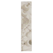 Abstract beige patroon korte tafelloper (Voorkant)