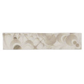 Abstract beige patroon korte tafelloper (Horizontaal)