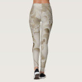 Abstract beige patroon leggings (Achterkant)