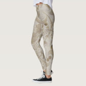 Abstract beige patroon leggings (Links)