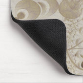Abstract beige patroon muismat (Hoek)