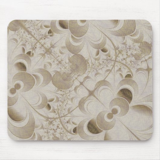 Abstract beige patroon muismat (Voorkant)