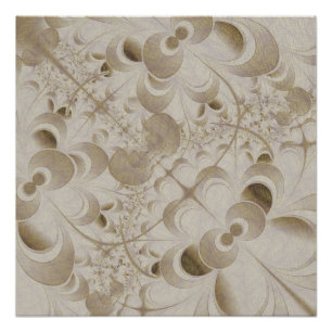 Abstract beige patroon perfect poster