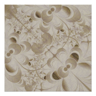 Abstract beige patroon perfect poster