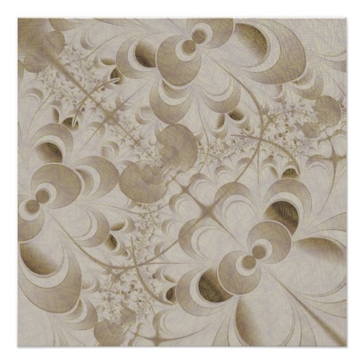 Abstract beige patroon perfect poster (Voorkant)