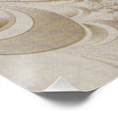 Abstract beige patroon perfect poster (Hoek)