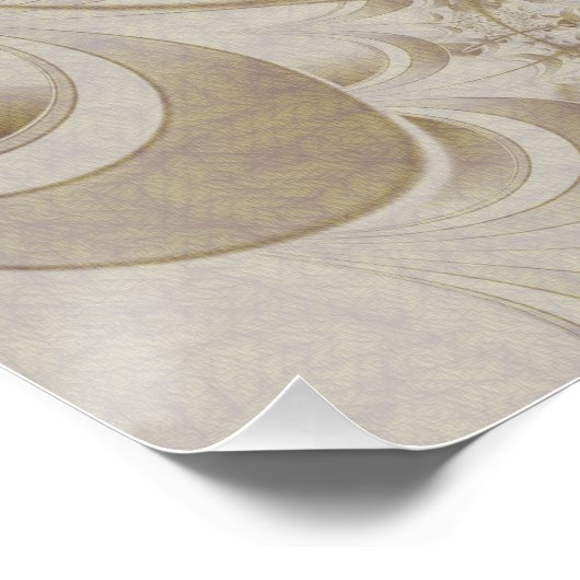 Abstract beige patroon perfect poster (Hoek)