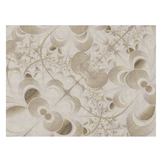 Abstract beige patroon tafelkleed (Voorkant (Horizontaal))